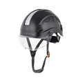 Defender Safety H1-CH Safety Helmet With Visor, Type 1 Class C, ANSI Z89.1 - Black H1-CH-06V